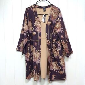 ⭐🎵NWT Chelsea And Theodore Faux Leather Cardigan 😍